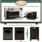 32 Farmhouse Versatile Entry Upholstered Storage Bench with 2 Drawers and Removable Basket