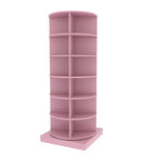 Pink 360 Rotating shoe cabinet 6 layers