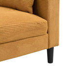 Modern Upholstered Sofa with 2 Pillows and High Density Foam Cushion, Wooden Frame for Home Lounge Area and Office