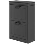 Shoe Cabinet for Entryway, Narrow Shoe Rack Storage Organizer with 2 Flip Drawers and Adjustable Shelves for 10 Pairs of Shoes