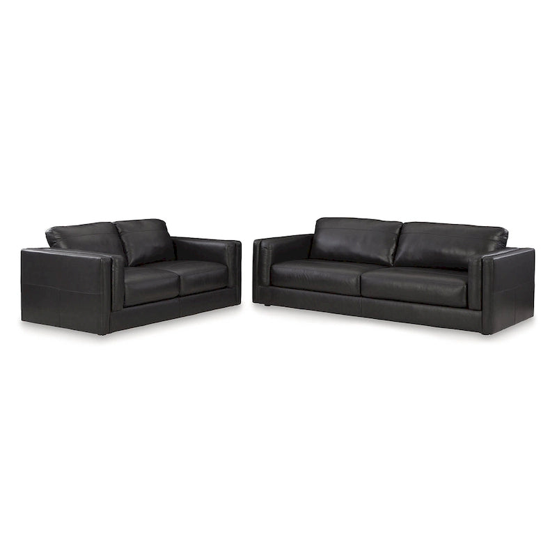 Signature Design by Ashley Amiata Brown 2-Piece Upholstery Package - 96  W x 41  D x 35  H