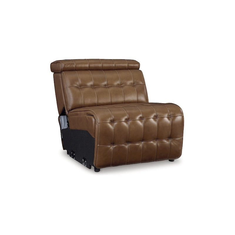 Signature Design by Ashley Temmpton Medium Brown 5-Piece Power Reclining Sectional - 110 W x 110 D x 34 H