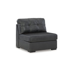 Signature Design by Ashley Brindley Pier Gray 5-Piece Sectional - 128 W x 128 D x 40 H