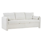 3-Seater Sofa 77  Chenille Couch - Plush Triple Seater Sofa with High-Density Foam Cushions, Deep Seat Living Room Couch