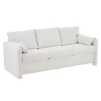 3-Seater Sofa 77  Chenille Couch - Plush Triple Seater Sofa with High-Density Foam Cushions, Deep Seat Living Room Couch