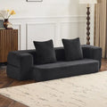 Versatile Transformable Sofa with Ottoman Stools for Compact Spaces