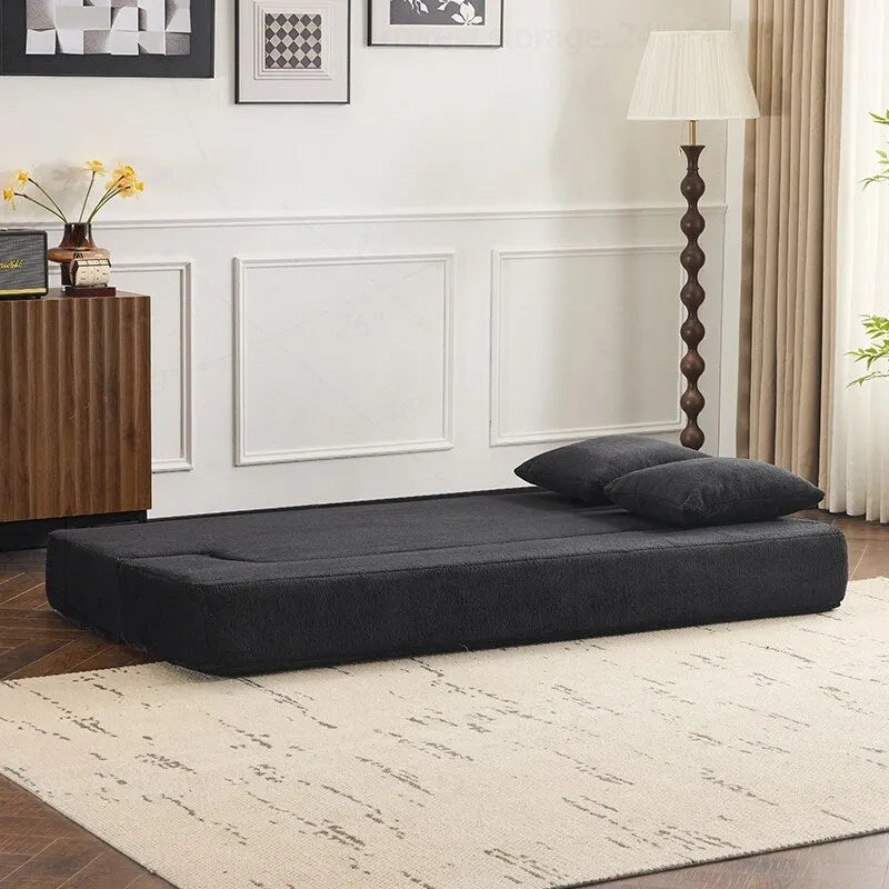 Versatile Transformable Sofa with Ottoman Stools for Compact Spaces