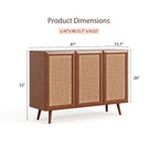 Entryway Storage Media Console Farmhouse Tv Stand Accent Buffet Sideboard Cabinet With Doors and Shelves