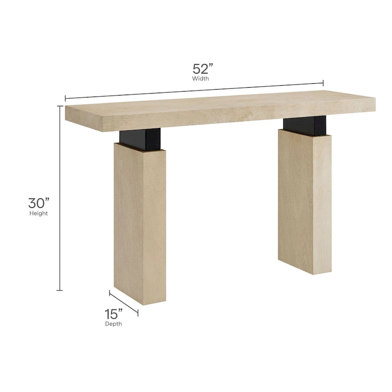 Piston 52  Rectangular Wood Console Table