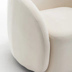 SEYNAR Modern Glam Velvet Upholstered 360 Degree Swivel Accent Armchair Set of 2