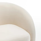 SEYNAR Modern Glam Velvet Upholstered 360 Degree Swivel Accent Armchair Set of 2