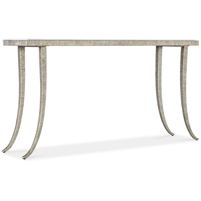 Hooker Furniture 628-85669-00 Sabre 14  Wide Marble Top Metal Console