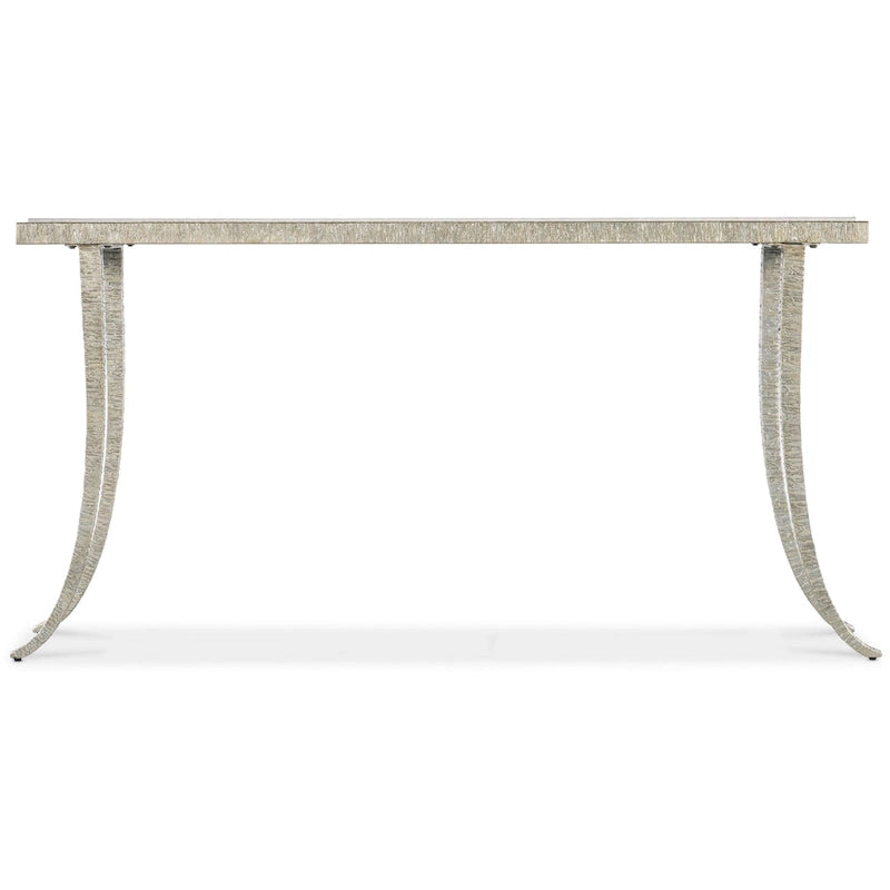Hooker Furniture 628-85669-00 Sabre 14  Wide Marble Top Metal Console