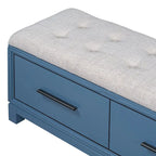 Shoe Bench with Removable Cushion, Entryway Bench with Hidden Storage