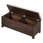 Shoe Bench with Removable Cushion, Entryway Bench with Hidden Storage