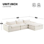 116   Fully Compressed Sofa with High Density Foam,Particle Chenille
