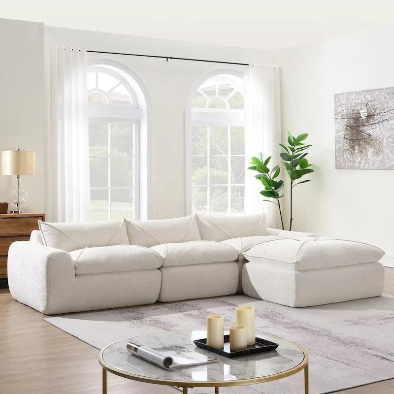 116   Fully Compressed Sofa with High Density Foam,Particle Chenille