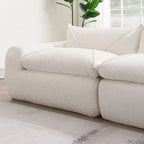 116   Fully Compressed Sofa with High Density Foam,Particle Chenille