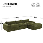 116   Fully Compressed Sofa with High Density Foam,Particle Chenille