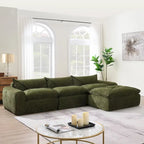 116   Fully Compressed Sofa with High Density Foam,Particle Chenille