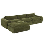 116   Fully Compressed Sofa with High Density Foam,Particle Chenille