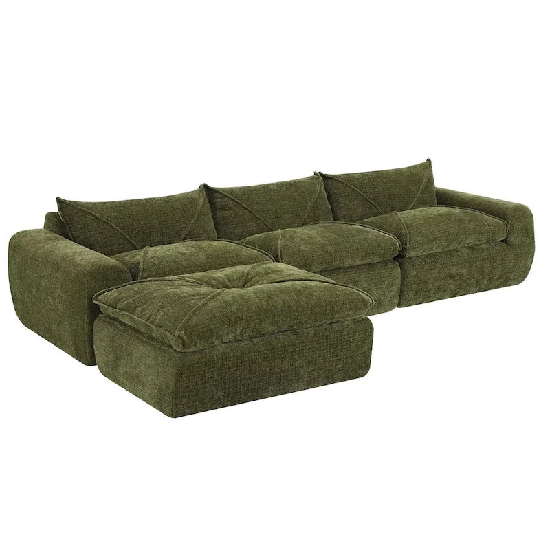 116   Fully Compressed Sofa with High Density Foam,Particle Chenille