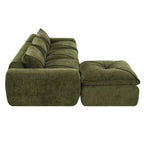 116   Fully Compressed Sofa with High Density Foam,Particle Chenille