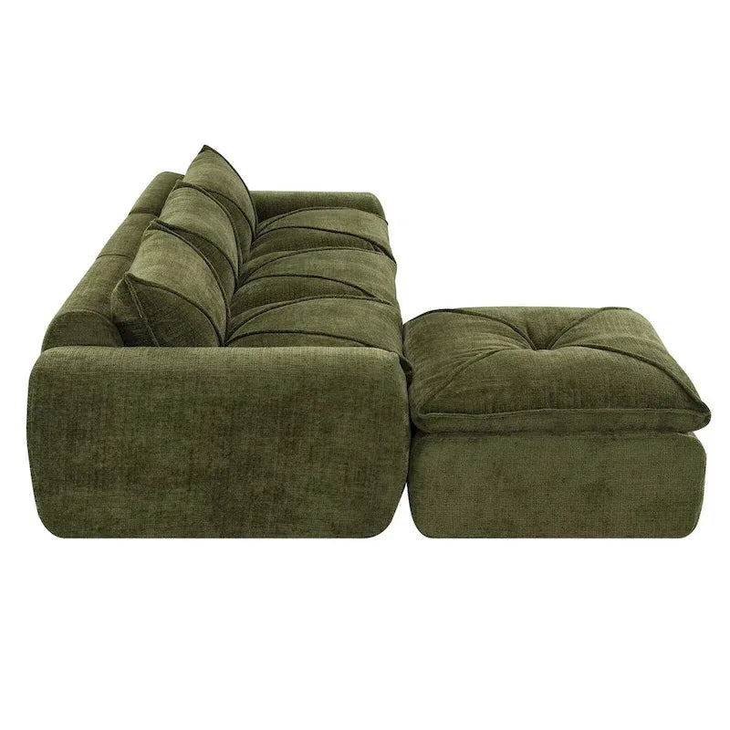 116   Fully Compressed Sofa with High Density Foam,Particle Chenille