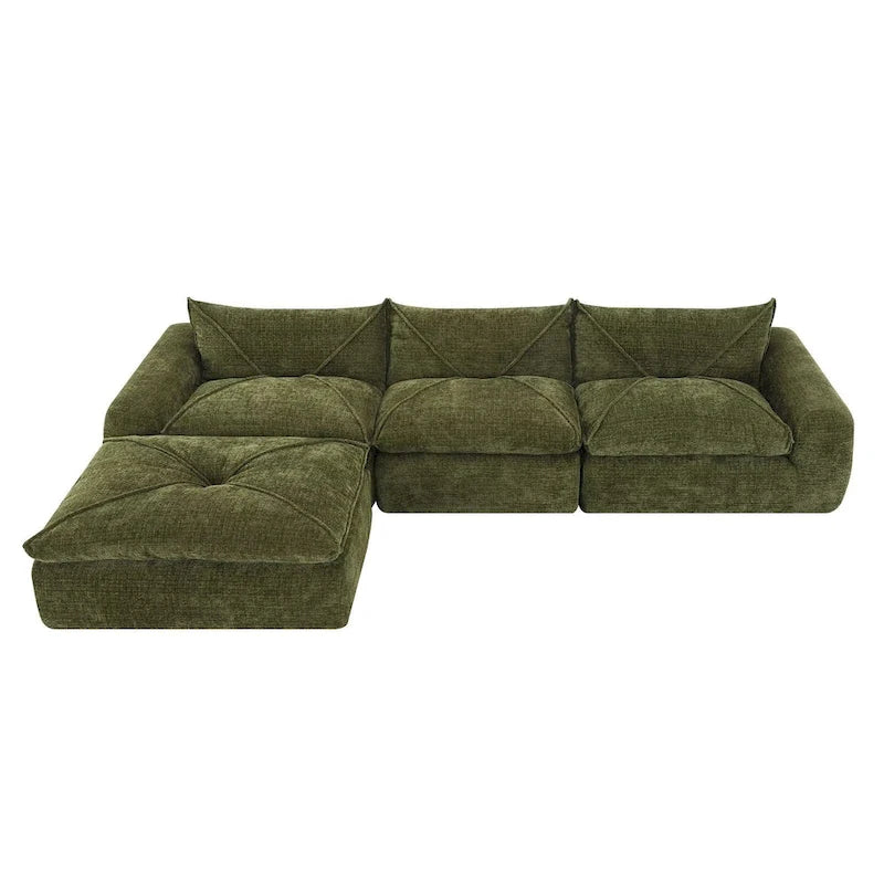 116   Fully Compressed Sofa with High Density Foam,Particle Chenille