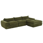 116   Fully Compressed Sofa with High Density Foam,Particle Chenille