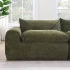 116   Fully Compressed Sofa with High Density Foam,Particle Chenille