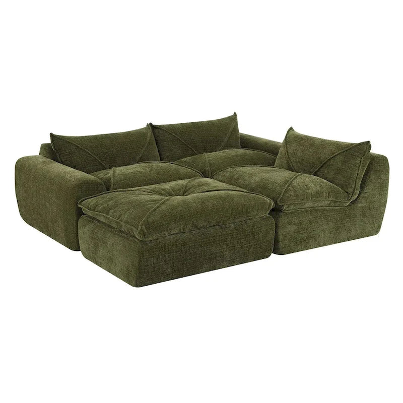 116   Fully Compressed Sofa with High Density Foam,Particle Chenille