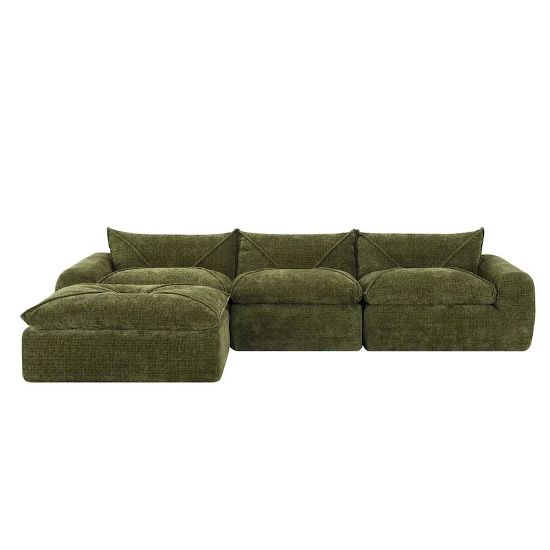 116   Fully Compressed Sofa with High Density Foam,Particle Chenille