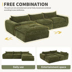 116   Fully Compressed Sofa with High Density Foam,Particle Chenille