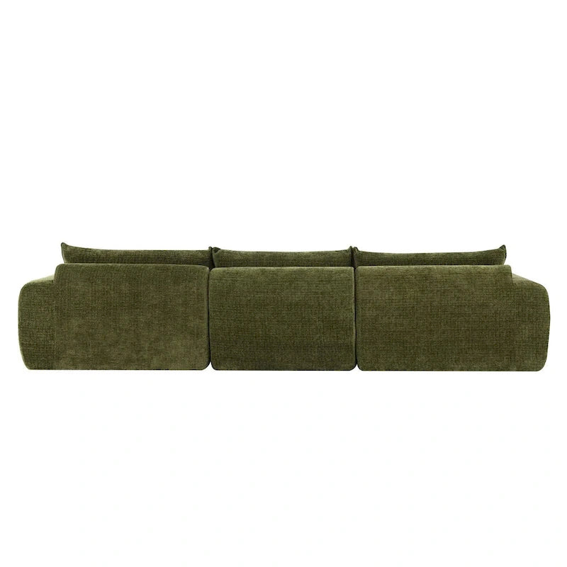 116   Fully Compressed Sofa with High Density Foam,Particle Chenille