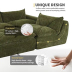 116   Fully Compressed Sofa with High Density Foam,Particle Chenille