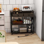 Costway Entryway Table with Charging Station Narrow Console Table with - See Details