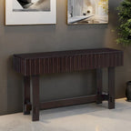 52  Pine Sofa Tables with Handle-less Design, Built-In Storage for Living Room TV