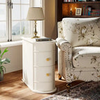 Wood End Table, Narrow Side Table Solid Side Table