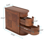 Wood End Table, Narrow Side Table Solid Side Table