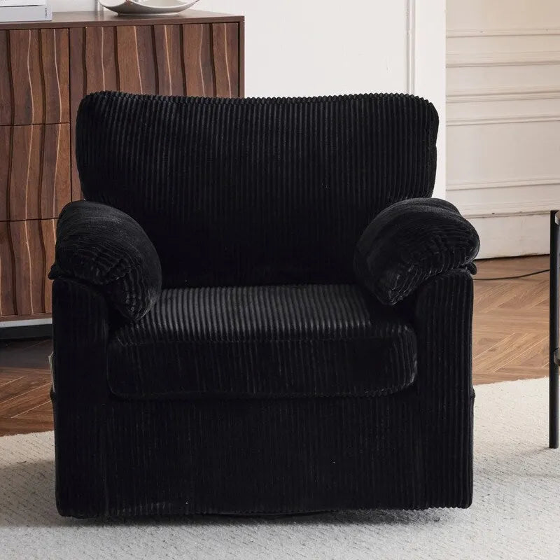 33  Corduroy Swivel Single Sofa Chair