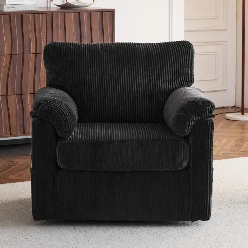 33  Corduroy Swivel Single Sofa Chair