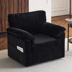 33  Corduroy Swivel Single Sofa Chair