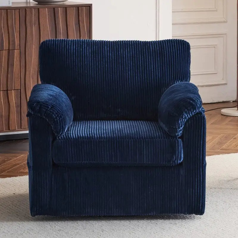 33  Corduroy Swivel Single Sofa Chair