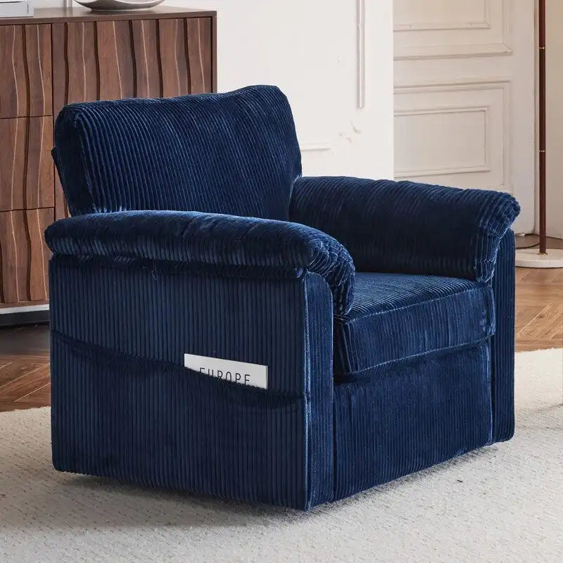 33  Corduroy Swivel Single Sofa Chair