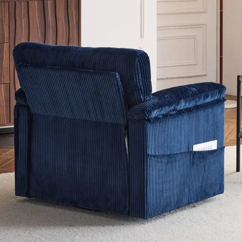 33  Corduroy Swivel Single Sofa Chair