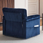 33  Corduroy Swivel Single Sofa Chair