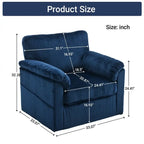 33  Corduroy Swivel Single Sofa Chair