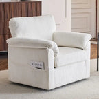 33  Corduroy Swivel Single Sofa Chair