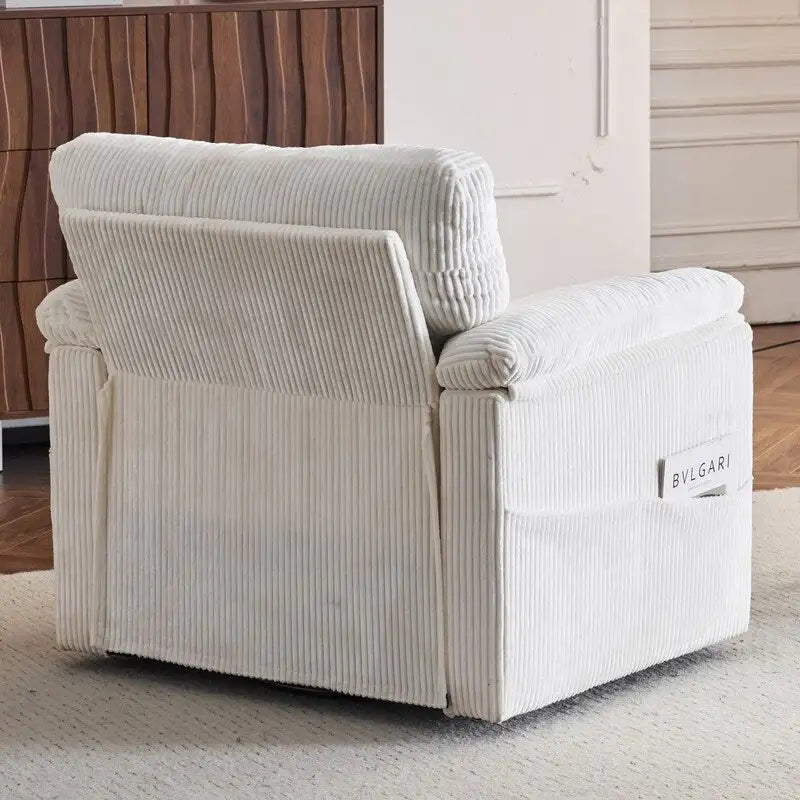 33  Corduroy Swivel Single Sofa Chair